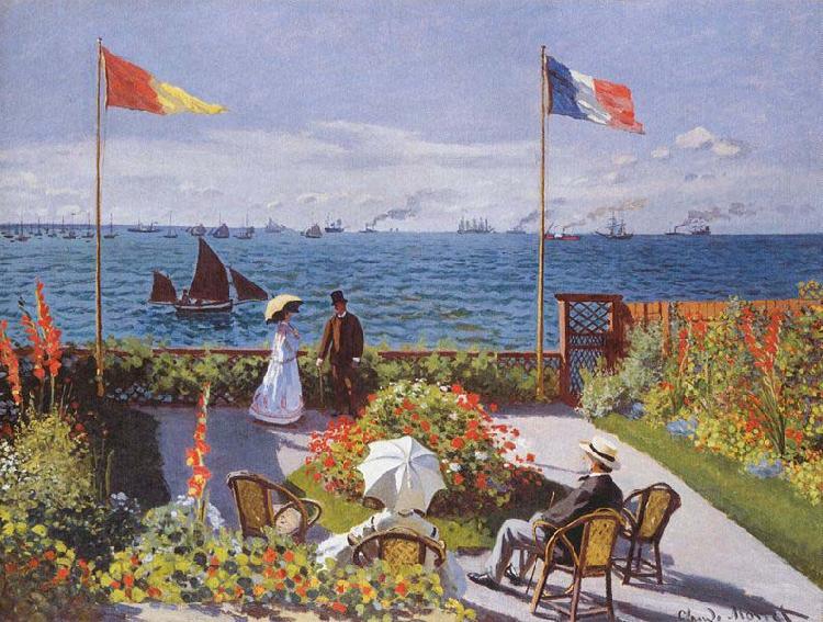 Claude Monet Jardin a Sainte Adresse France oil painting art